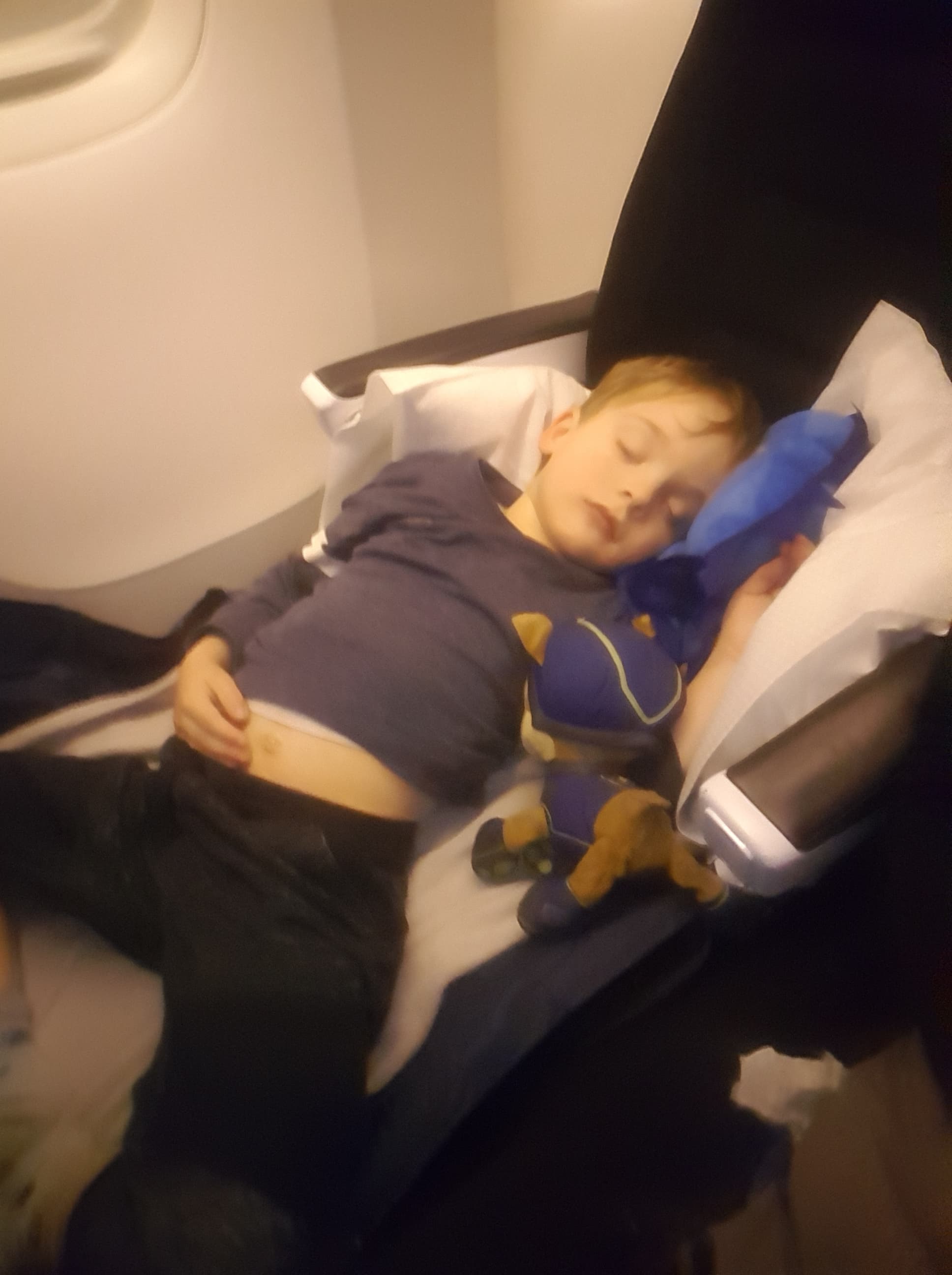 "He slept for 10 straight hours 😊" - Rachel, Air New Zealand