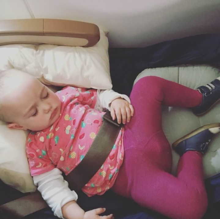 Ange and her 2 little ones - Etihad Airways
