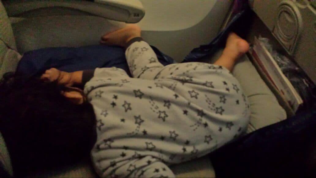 "2 year old son, he slept for almost 6 hours" - Dian, Emirates