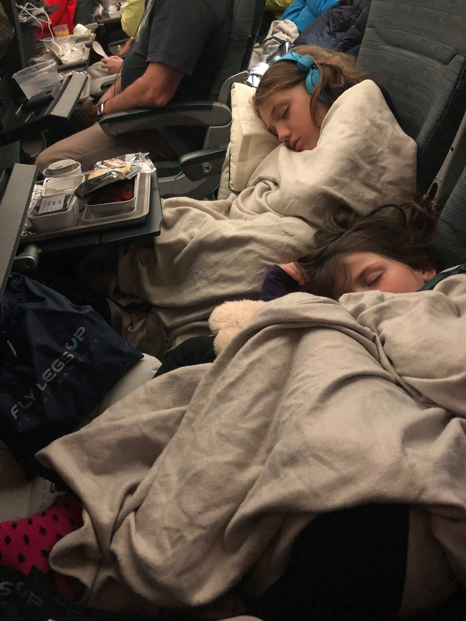 "7 & 10yo still using fly legs up" - Kate, Cathay Pacific