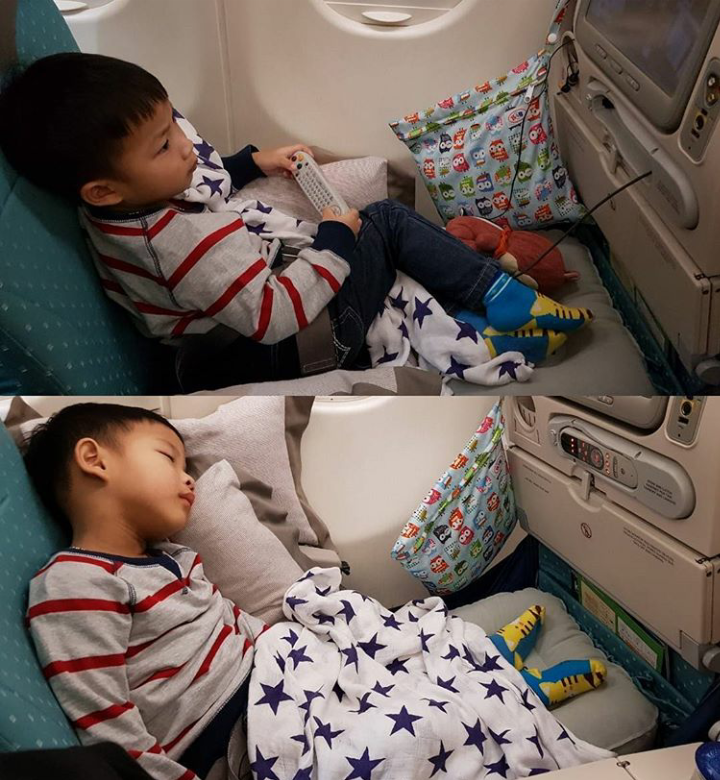 "I didn't have to worry he would fall" - Angela, Singapore Airlines