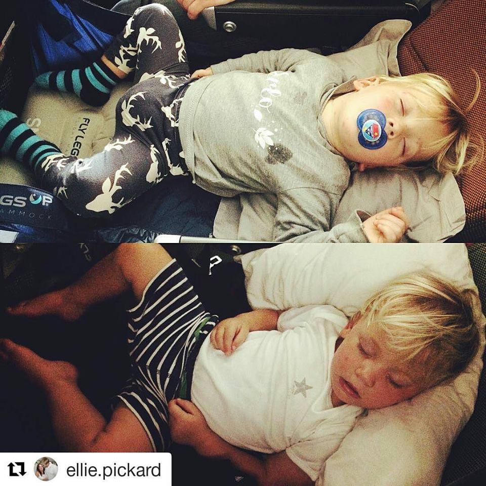 "Arlo slept for a total of 16 hours" - Ellie, Qantas